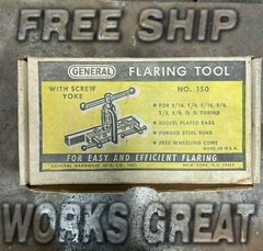 GENERAL Pipe Flaring Tool With Screw Yoke Model No. 150 & Tubing Cutter (JAPAN)