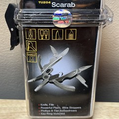 True Utility TU204 Scarab 8 Tools in 1 Compact Folding Pocket Multi Tool