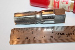 UNION BUTTERFIELD 10-10532 HSS HAND TAP &ndash; 3/8-18 NPTF PIP &ndash; 2 5/8&Prime; OAL &ndash; NEW