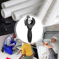 Ratcheting Pipe Cutter, Ratchet PVC Pipe Shears with Heavy Duty Blade Design