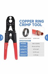 PCKIT-1234PS PEX Crimping Tool Kit with PEX Tubing Cutter, PEX Crimper, PEX Remo