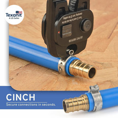 Ratchet PEX Cinch Tool with Removing Function for 3/8-In, 1/2-In, 3/4-In, 1-In S