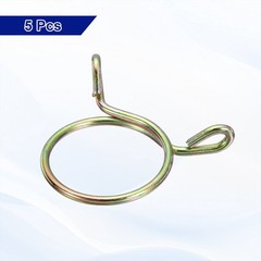 Fuel Line Hose Clips, 5Pcs 36mm 304 Stainless Steel Tubing Spring Clamps Zinc