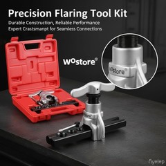 Tubing Flaring Tool Kit &ndash; 7 Dies for Eccentric Flares on 3/16-3/4 inch Copper&hellip;