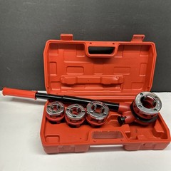 With 4 Dies 1/2&Prime; 3/4&Prime; 1&Prime; 1 1/4&rdquo; Pipe Threading Tool Manual Ratchet Pipe Threader