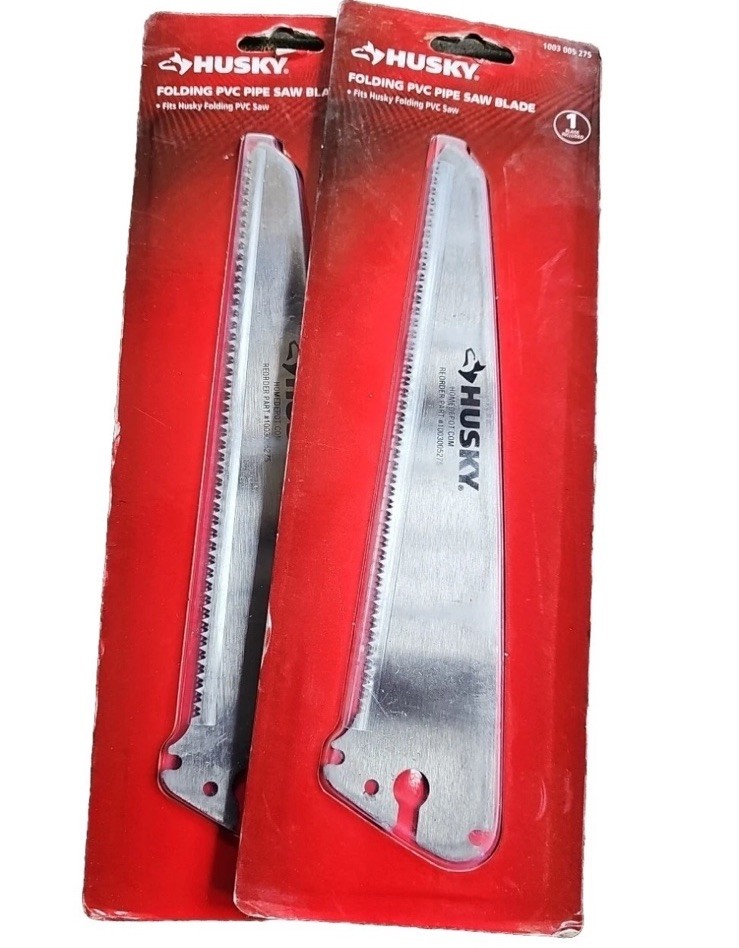 HUSKY Folding PVC Pipe Saw Blade 2 packages. Replacement Blade