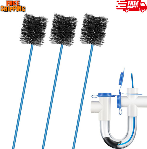 3 Pcs 16 Inch Flexible AC Drain Brush Set &ndash; Clean Your HVAC Condensate Trap