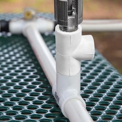 PVC Pipe Threader Kit 1/2&Prime; 3/4&Prime; Internal External Threading Dies+Step Drill Bit