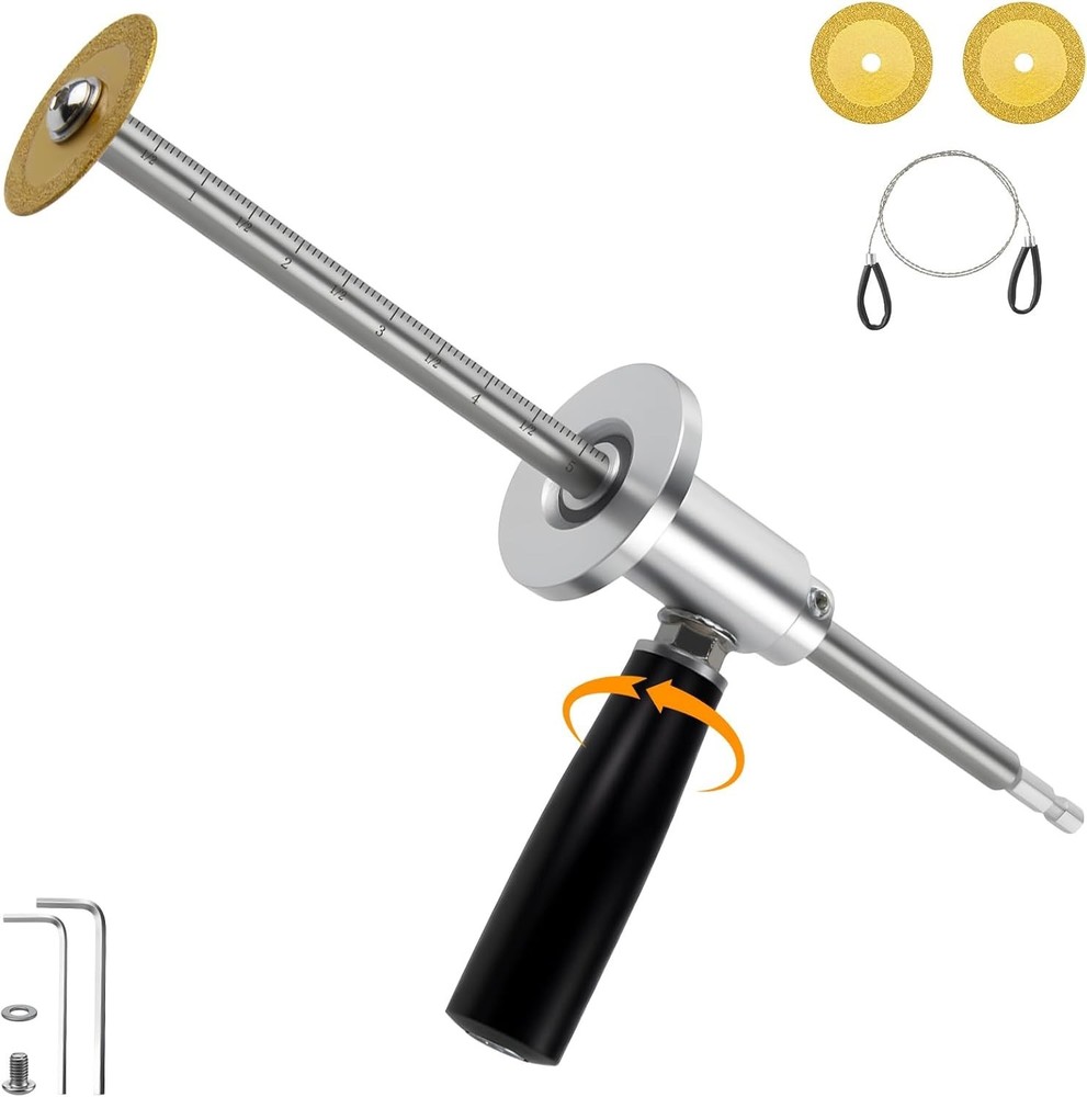 Inside Pipe Cutter for PVC Pipe, Internal Pipe Cutter Tool with Diamond Grit Cut