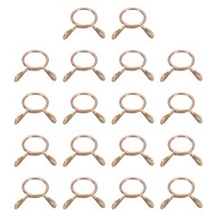 Fuel Line Hose Clips, 30Pcs 9mm Zinc Plated 65Mn Steel Tubing Spring Clamps