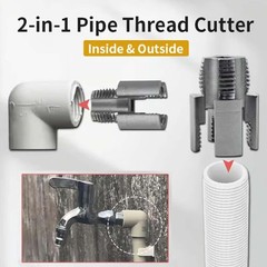 Internal&External Pipe Threading Tool, Pipe Thread Cutting Tool(1/2&Prime; in+3/4&Prime; in)