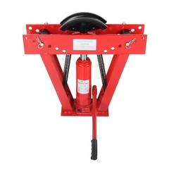 12 Ton Pipe Bender Manual Hydraulic Piping Bending Exhaust Tube Fabric + 6 Dies