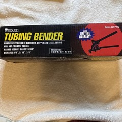 Pittsburgh Tubing Bender for Aluminum, Copper & Steele Tubing, item# 03755 NEW