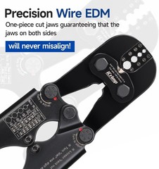 IWISS 2-In-1 Wire Rope Crimping Tool Kit with Built-In Cutter, 4 Die Sizes 3/64&Prime;