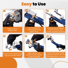 Professional Power Crimper for C5A2 Impact Driver Metal Duct 0.41-0.71mm
