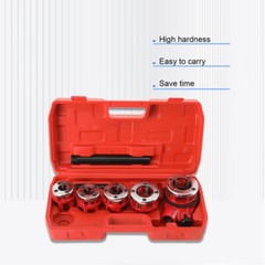 Pipe Threader Ratchet Type Set 5 Dies 1/2&Prime; Up to 2&Prime; Pipe Cutter Threading Tool