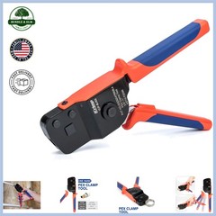 Versatile PEX Crimp Tool for Various Sizes, One-Hand Operation, Durable Design