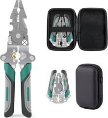 18 in 1 Wire Stripper Cutter Foldable Tool with Portable Storage Bag，Multifuncti