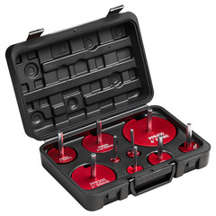 PVC Pipe Reamer Kit 9PCS Socket Saver Set 1/2 to 4in for Drill Plumbing
