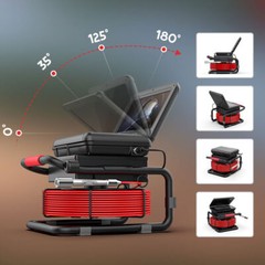 50m Sewer Camera Self Leveling Pipe Inspection Camera 512hz Signal 10&Prime; Monitor