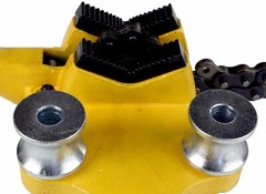 6 Inch Bench Chain Pipe Vise Crank Handle Rugged Durable Alloy Steel Heavy Duty