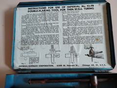 Vintage Imperial-Eastman No. 93-FB Double-flaring Tubing Kit in metal case. USA