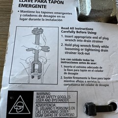 Husky Pop-Up Plug Wrench Drain Holder Tool 1003 005 297 New Open Package