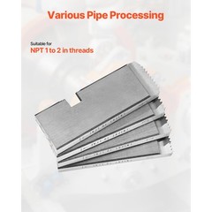 Threading Machine Dies 1&Prime;-2&Prime; NPT Pipe Dies 4 Pcs Right-Handed Fit RIDGID