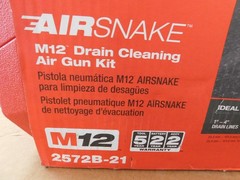 Milwaukee Drain Snake Cleaner Air Gun M12 Air Kit model 2572B-21 *NEW*
