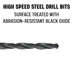 Drill America 1/4 in. Carbon Steel NPT Pipe Tap and 7/16 in High Speed (2-Piece)