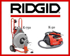 Ridgid Auto-Clean K-30 Sink Machine (55808) & Ridgid K-750 Drum Machine (42007)