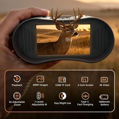 Night Vision Goggles, 4K HD Night Vision Binoculars with 7X Digital Zoom, 3&rdquo; HD