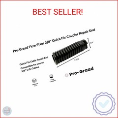 Pro-Graad Flow Fixer 91037 IW Cable Repair Coupling 3/8-Inch Compatible Fit RIDG