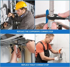 Professional Plumbing Tool Kit &ndash; Adjustable Wrench for Compression Nuts
