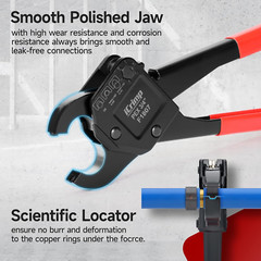 Icrimp Angle Head F1807 PEX Pipe Crimping Tool for Copper Rings &ndash; 1/2&3/4-Inch T