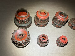 Ridgid 12R manual pipe threader Set 1/4-2&Prime; NPT & 00R with Ratchets 10 pieces ￼