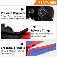 Coaxial Crimping Tool for RG Type Cable -RG5,6,55U,71,142,302,307,400 BNC 3D-2V,