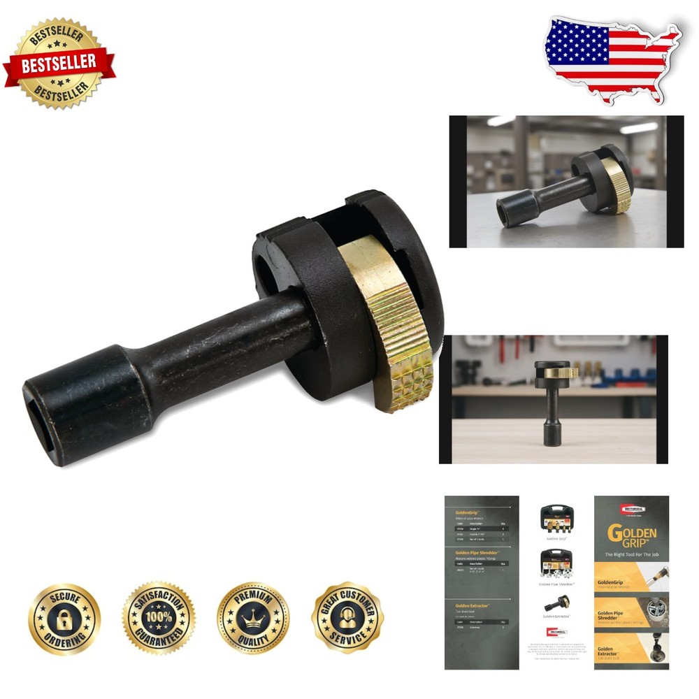 Golden Extractor Tub Drain Tool, Patented Design, Easy Install/Remove