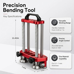 Sheet Metal Roller 2 Station Metal Bender, Metal Roofing Tools with 0-100&deg; Range