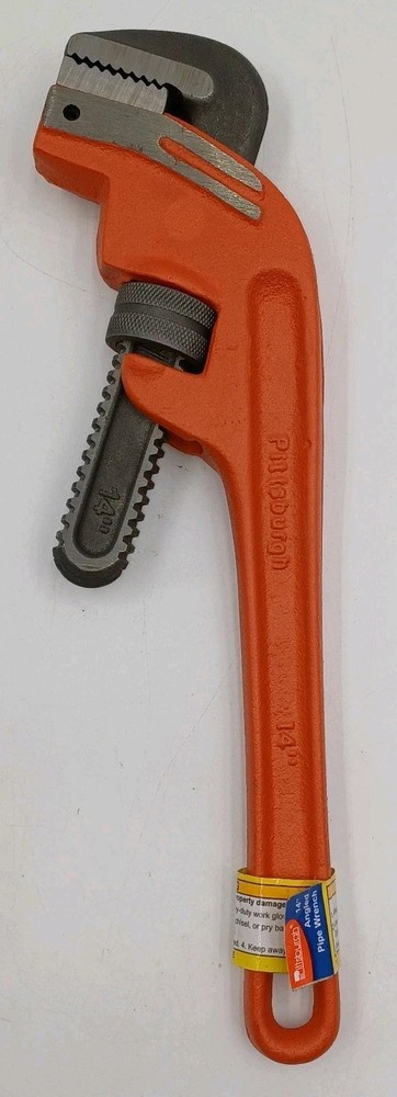 Pittsburgh 14&Prime; Steel Pipe Wrench -Straight Jaw 2&Prime; Capacity- Item #61349