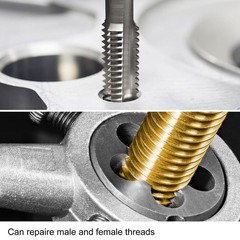 Metric Tap Die Set M3 x 0.5 High Speed Steel Alloy Tool Steel Thread Repair for