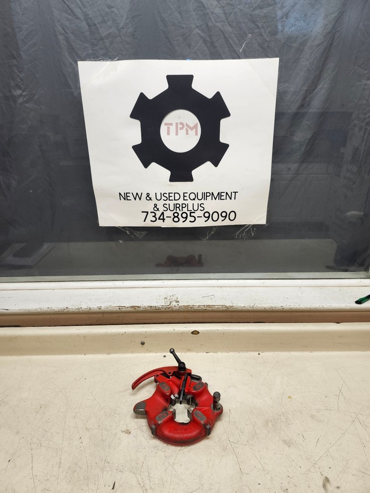 Ridgid 815A Self-Opening Die Head Pipe Threader w/ 1&Prime; &ndash; 2&Prime; NPT Dies Used