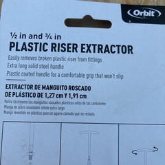 Orbit Sprinkler System 1/2-Inch & 3/4-Inch Plastic Pipe Nipple Extractor 26076