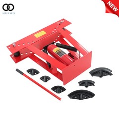 Pipe Bender 12 Ton Manual Hydraulic Piping Bending Exhaust Tube w/6 Dies Size