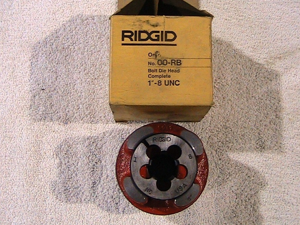 Ridgid 00-RB 1&Prime;-8 Bolt Die