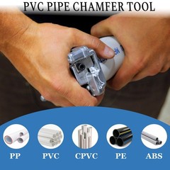 Deburring Tool for Plastic Pipe,Six Pipe Sizes for PVC Pipe Reamer w/Sharp Blade