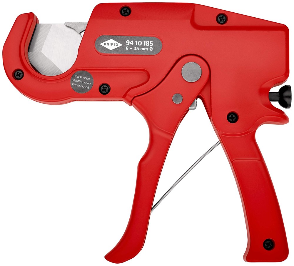 Knipex 94 10 185 Pipe Cutter for plastic conduit pipes 185 mm, Red