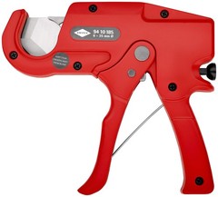Knipex 94 10 185 Pipe Cutter for plastic conduit pipes 185 mm, Red