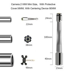 50M Pipe Inspection Sewer Camera HD Video DVR 16G Self-Leveling System 9&Prime; Monito