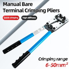 HX-50B Battery Cable Crimping Tool with Lightweight Aluminum Handle, Heavy Duty